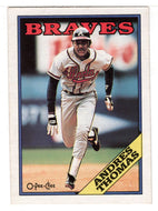 Andres Thomas - Atlanta Braves (MLB Baseball Card) 1988 O-Pee-Chee # 13 Mint