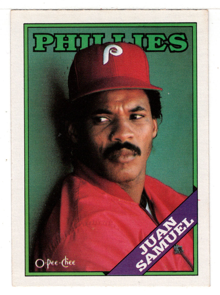 Juan Samuel - Philadelphia Phillies (MLB Baseball Card) 1988 O-Pee-Chee # 19 Mint