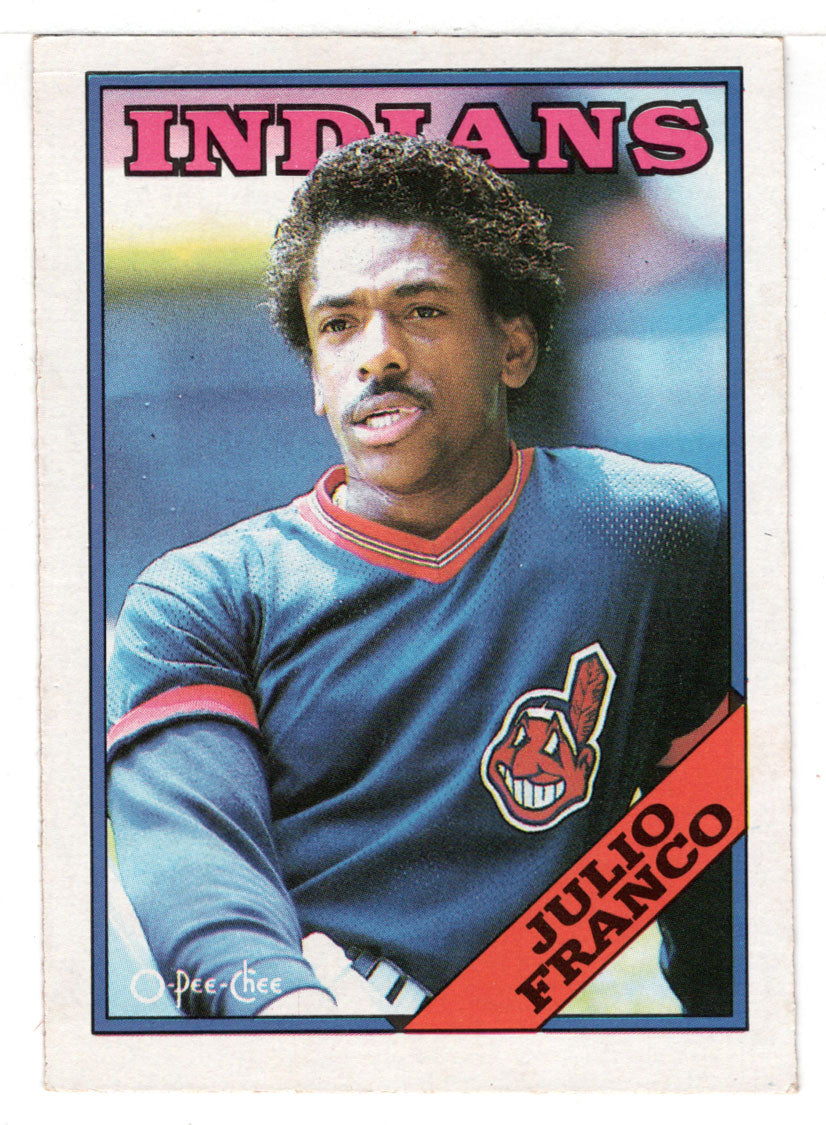 Julio Franco - Cleveland Indians (MLB Baseball Card) 1988 O-Pee-Chee # 49 Mint