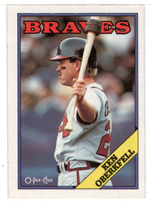 Ken Oberkfell - Atlanta Braves (MLB Baseball Card) 1988 O-Pee-Chee # 67 Mint