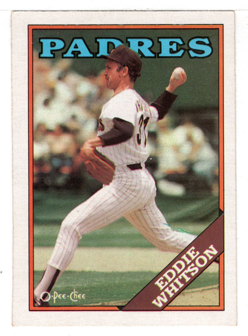 Eddie Whitson - San Diego Padres (MLB Baseball Card) 1988 O-Pee-Chee # 330 Mint