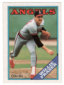 Willie Fraser - California Angels (MLB Baseball Card) 1988 O-Pee-Chee # 363 Mint