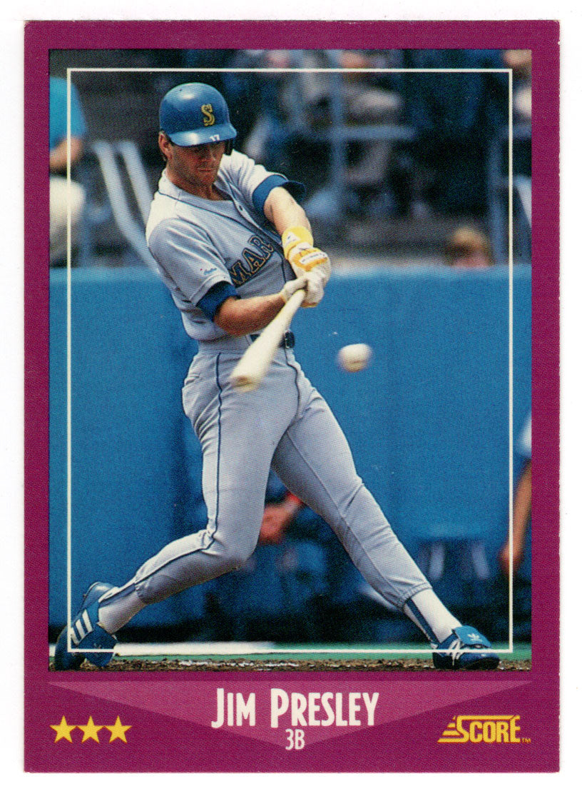 Jim Presley - Seattle Mariners (MLB Baseball Card) 1988 Score # 46 Mint