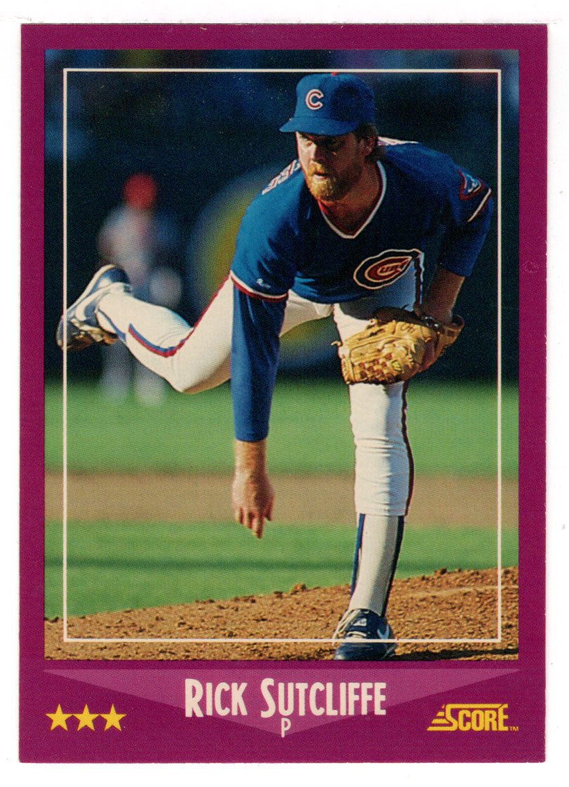 Rick Sutcliffe - Chicago Cubs (MLB Baseball Card) 1988 Score # 50 Mint