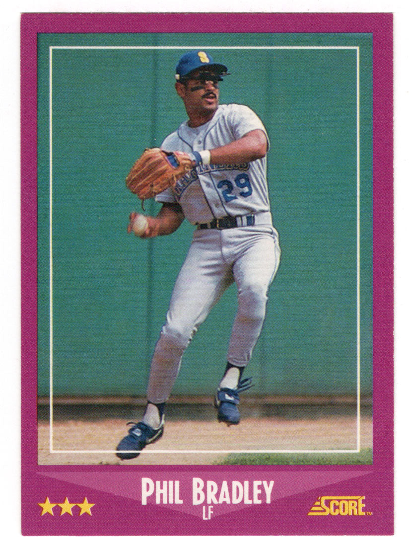 Phil Bradley - Seattle Mariners (MLB Baseball Card) 1988 Score # 66 Mint