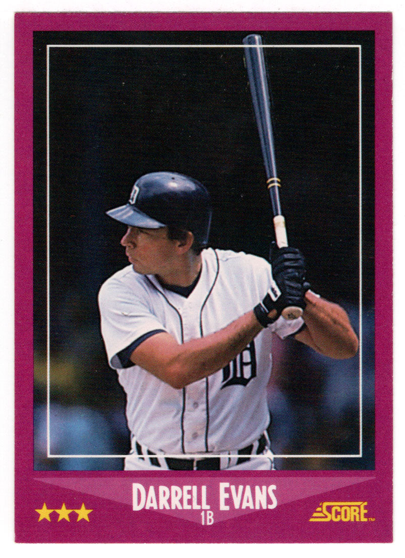 Darrell Evans - Detroit Tigers (MLB Baseball Card) 1988 Score # 75 Mint