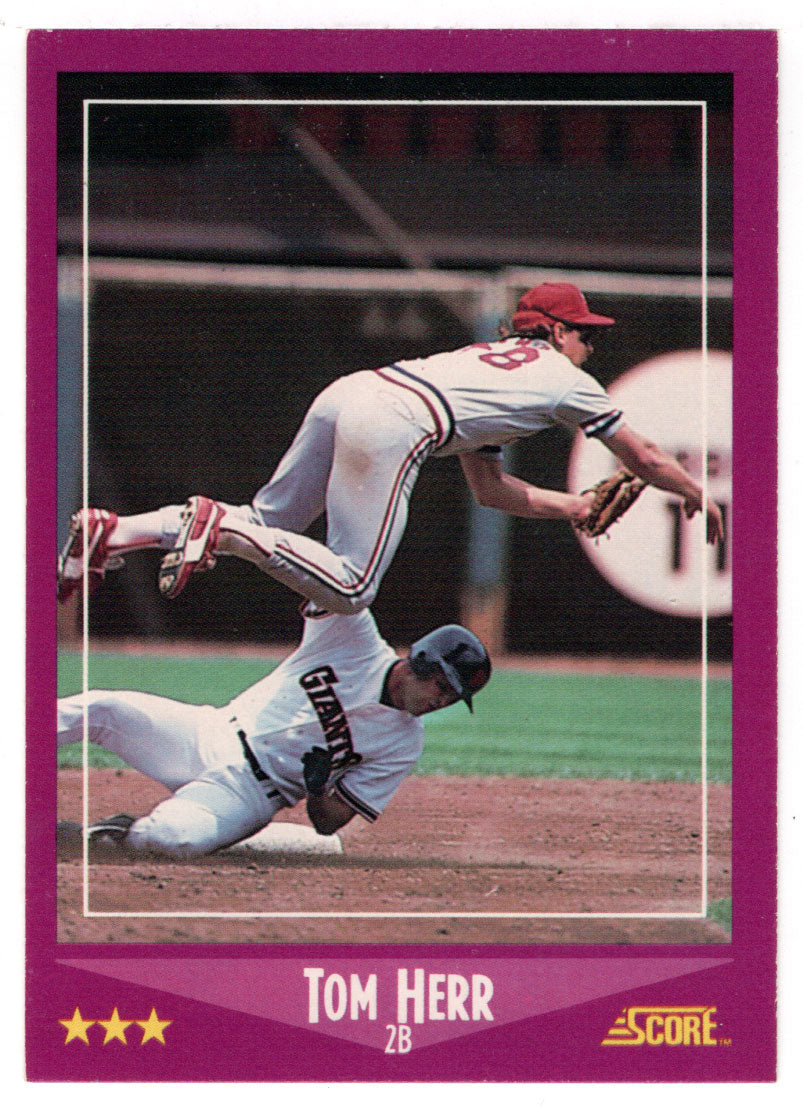 Tommy Herr - St. Louis Cardinals (MLB Baseball Card) 1988 Score # 84 Mint