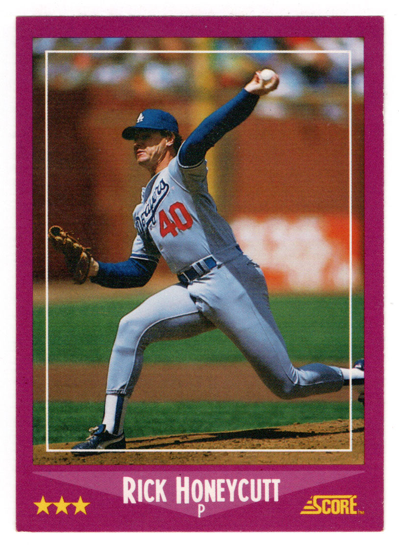 Rick Honeycutt - Oakland Athletics (MLB Baseball Card) 1988 Score # 87 Mint