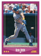 Rob Deer - Milwaukee Brewers (MLB Baseball Card) 1988 Score # 95 Mint