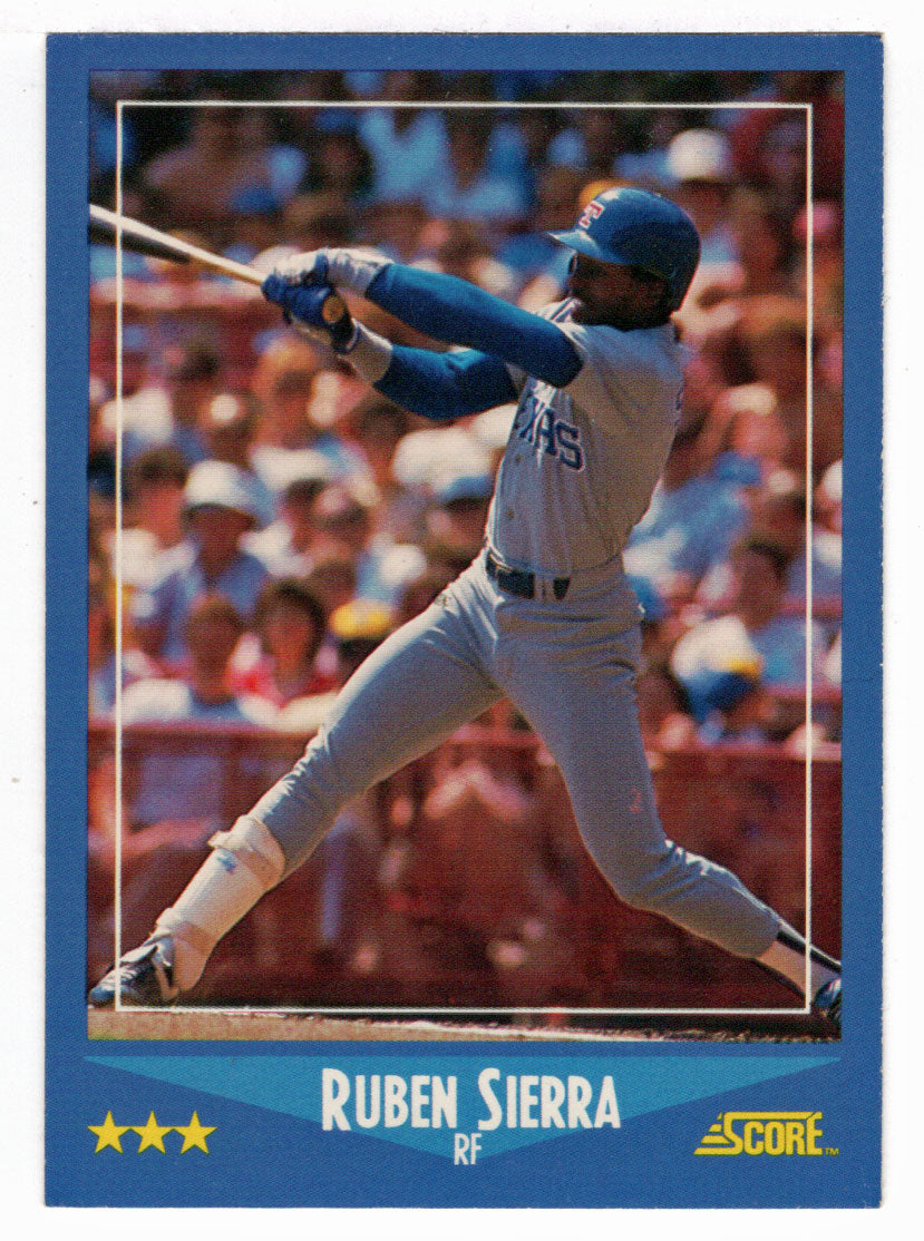 Ruben Sierra - Texas Rangers (MLB Baseball Card) 1988 Score # 113 Mint