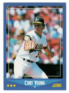 Curt Young - Oakland Athletics (MLB Baseball Card) 1988 Score # 125 Mint