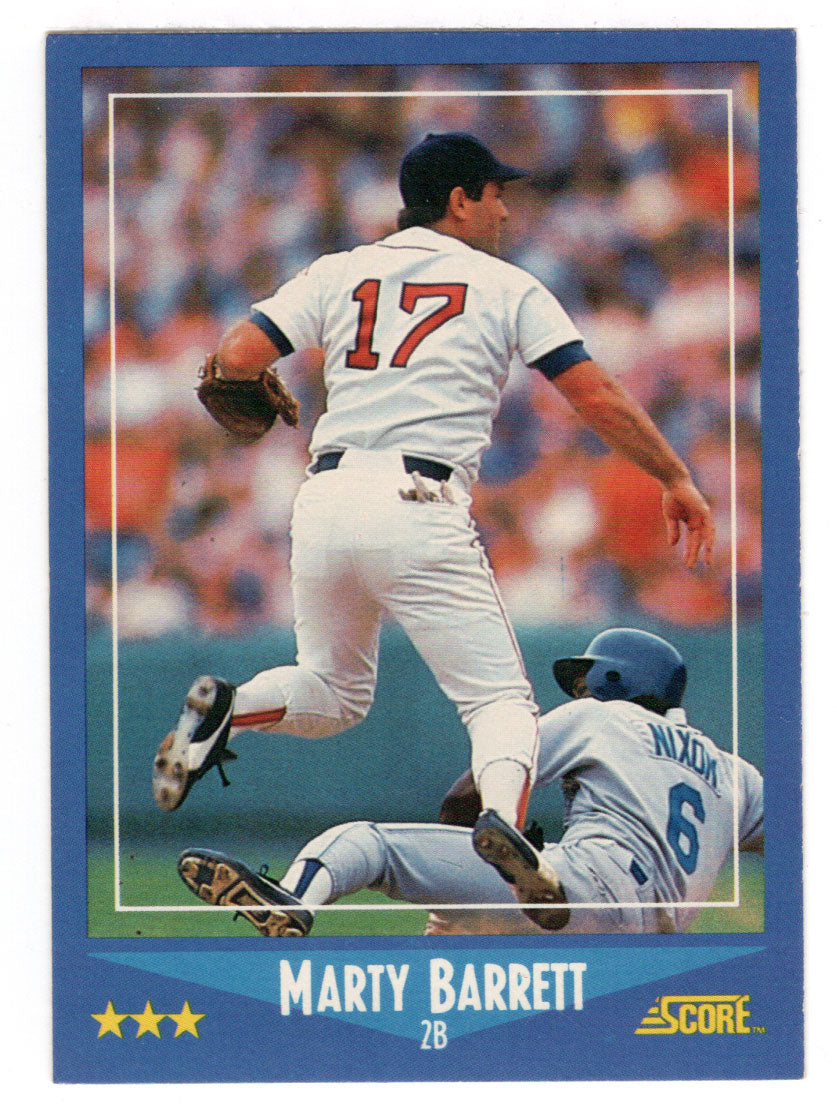 Marty Barrett - Boston Red Sox (MLB Baseball Card) 1988 Score # 155 Mint