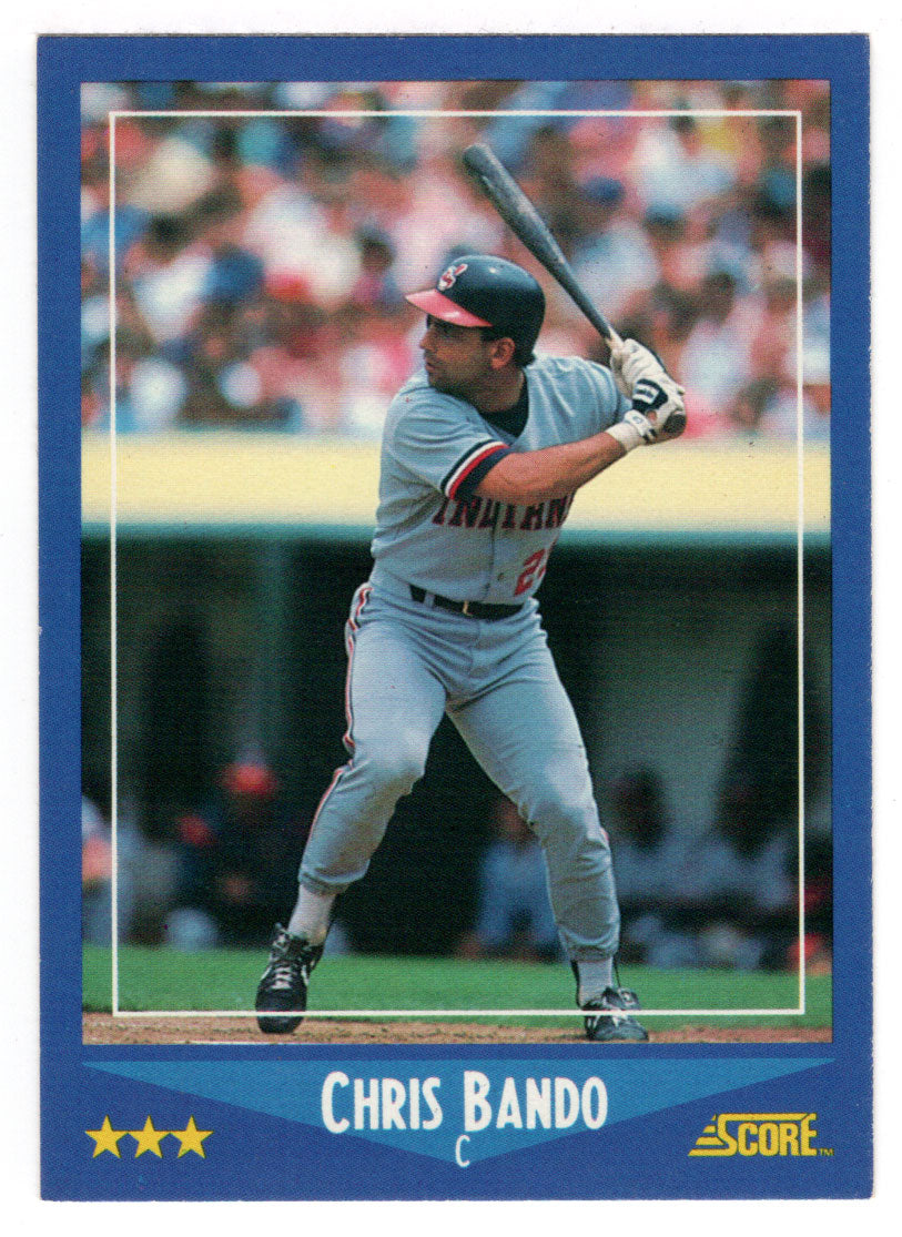 Chris Bando - Cleveland Indians (MLB Baseball Card) 1988 Score # 172 Mint