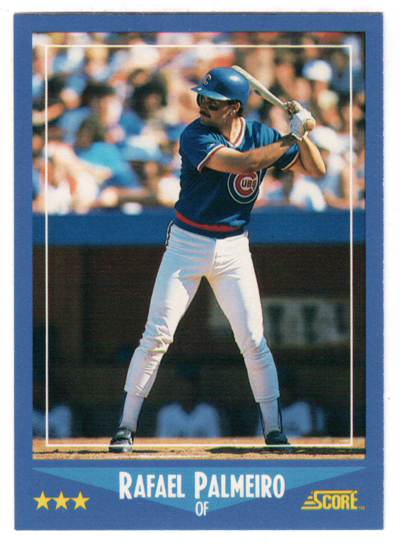 Rafael Palmeiro - Chicago Cubs (MLB Baseball Card) 1988 Score # 186 Mint