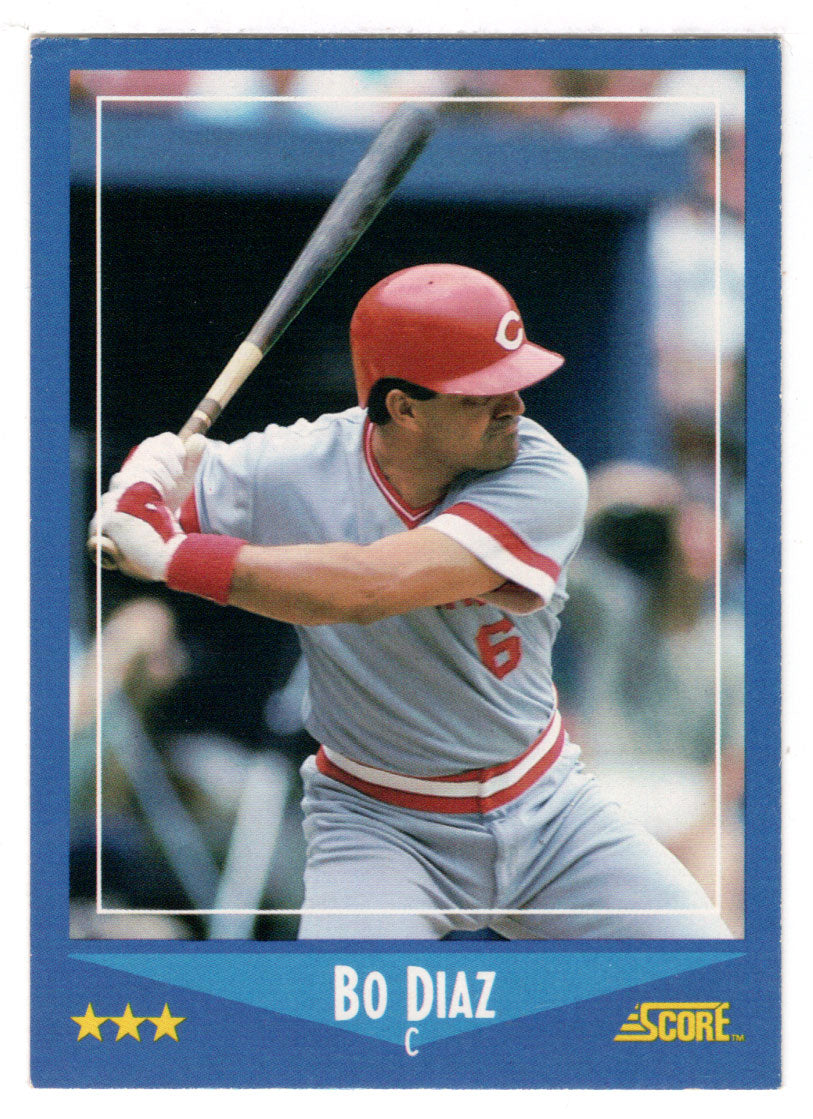 Bo Diaz - Cincinnati Reds (MLB Baseball Card) 1988 Score # 206 Mint