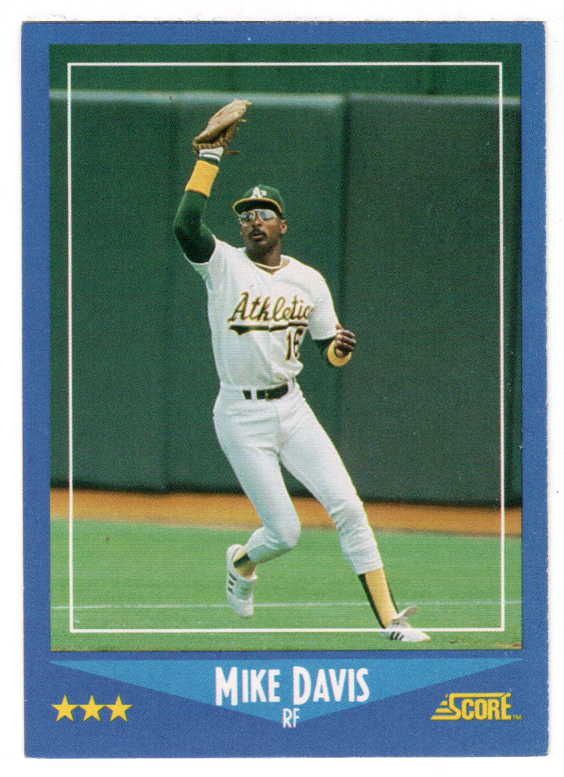 Mike Davis - Oakland Athletics (MLB Baseball Card) 1988 Score # 211 Mint