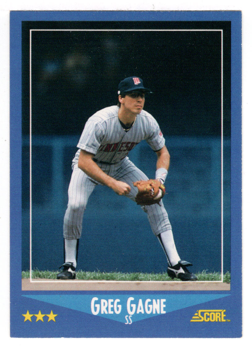 Greg Gagne - Minnesota Twins (MLB Baseball Card) 1988 Score # 214 Mint