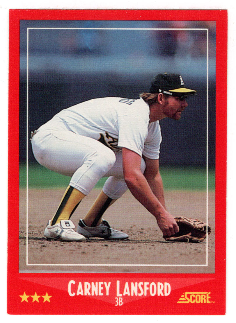 Carney Lansford - Oakland Athletics (MLB Baseball Card) 1988 Score # 253 Mint