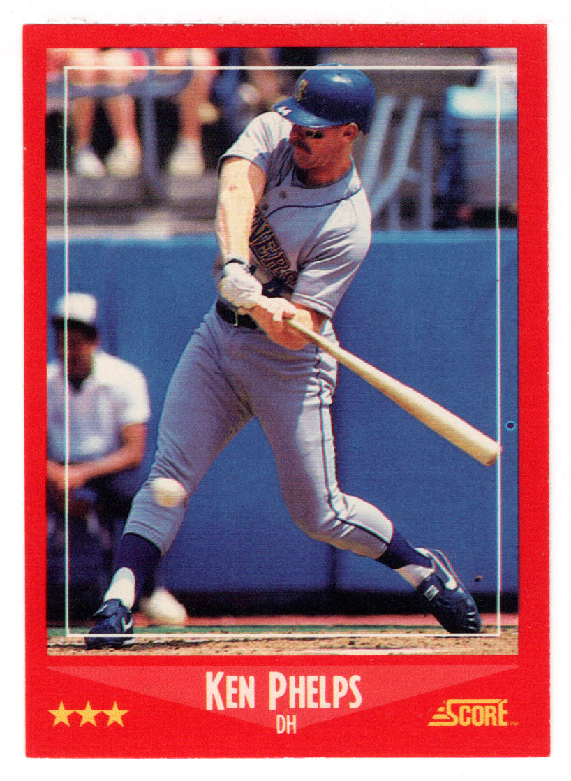 Ken Phelps - Seattle Mariners (MLB Baseball Card) 1988 Score # 256 Mint