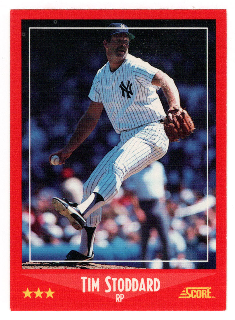 Tim Stoddard - New York Yankees (MLB Baseball Card) 1988 Score # 258 Mint