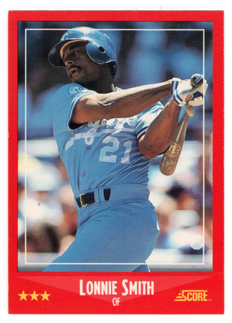 Lonnie Smith - Kansas City Royals (MLB Baseball Card) 1988 Score # 263 Mint