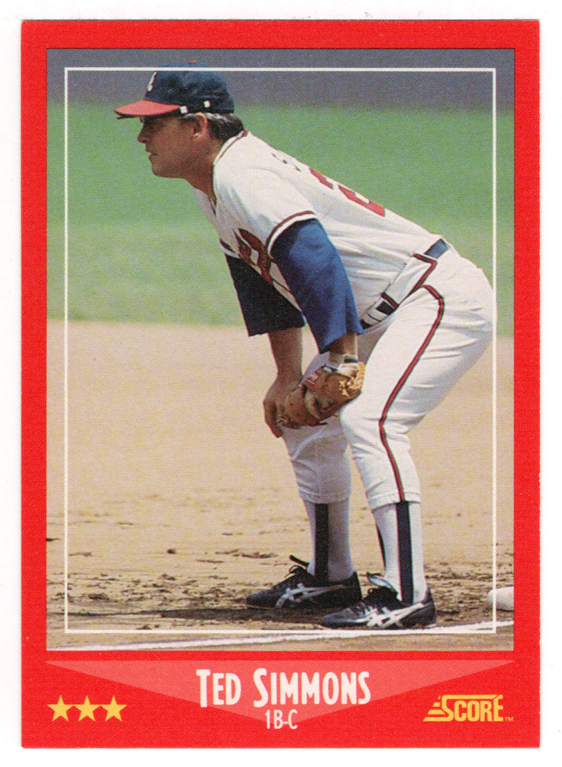 Ted Simmons - Atlanta Braves (MLB Baseball Card) 1988 Score # 285 Mint