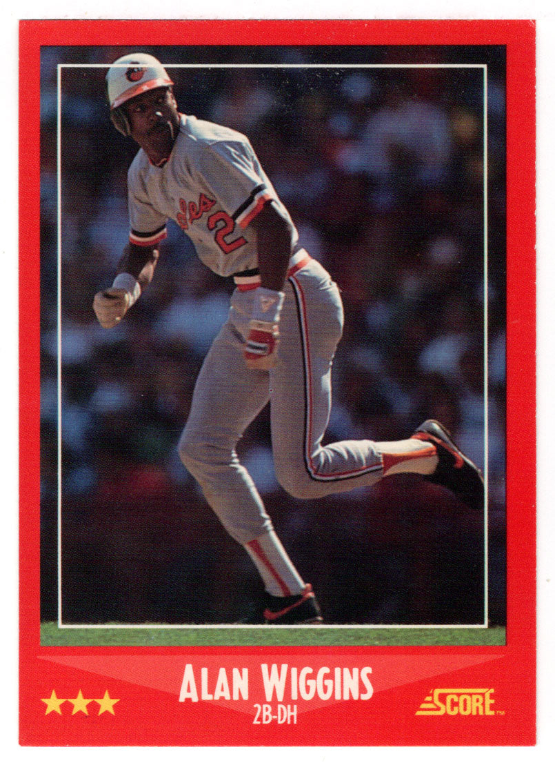 Alan Wiggins - Baltimore Orioles (MLB Baseball Card) 1988 Score # 291 Mint