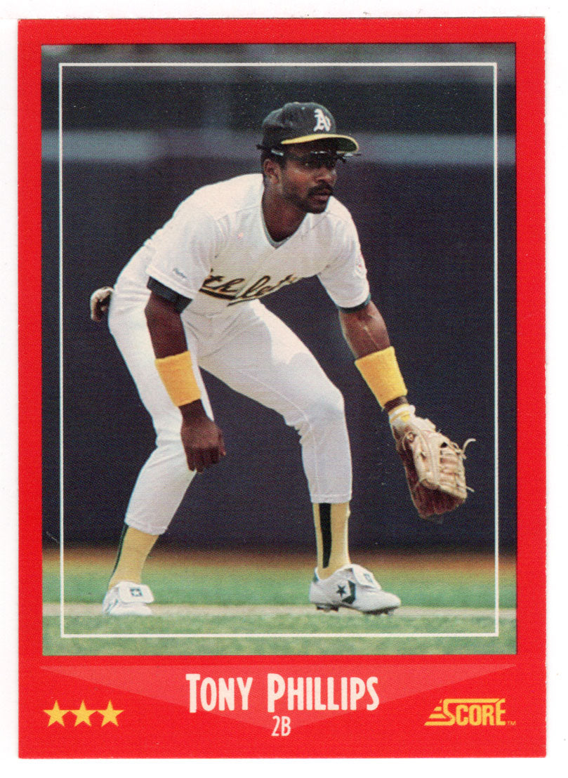 Tony Phillips - Oakland Athletics (MLB Baseball Card) 1988 Score # 294 Mint