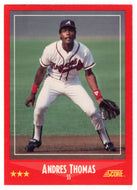 Andres Thomas - Atlanta Braves (MLB Baseball Card) 1988 Score # 299 Mint