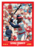George Hendrick - California Angels (MLB Baseball Card) 1988 Score # 308 Mint