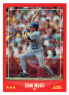 John Moses - Seattle Mariners (MLB Baseball Card) 1988 Score # 309 Mint