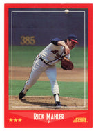 Rick Mahler - Atlanta Braves (MLB Baseball Card) 1988 Score # 319 Mint