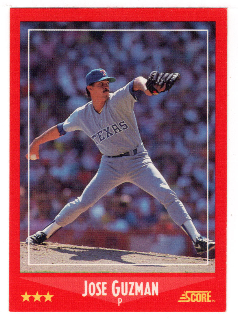 Jose Guzman - Texas Rangers (MLB Baseball Card) 1988 Score # 322 Mint