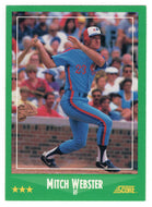 Mitch Webster - Montreal Expos (MLB Baseball Card) 1988 Score # 345 Mint