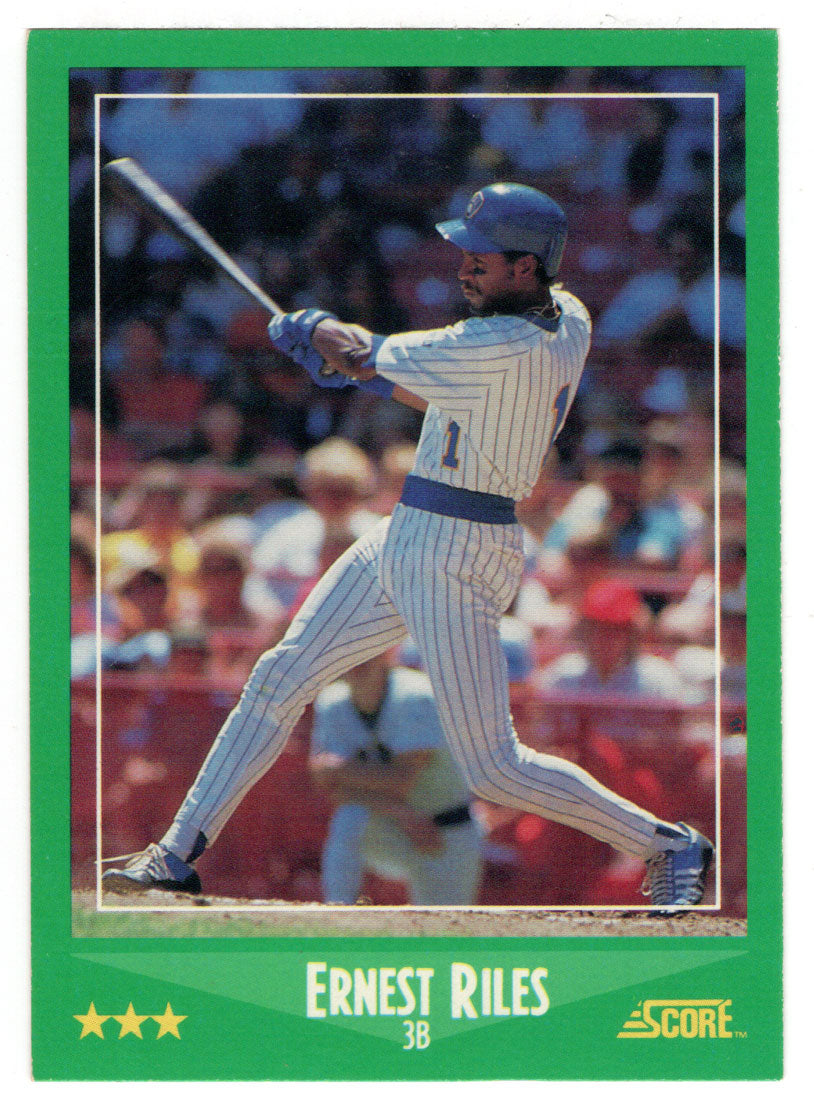 Ernest Riles - Milwaukee Brewers (MLB Baseball Card) 1988 Score # 349 Mint