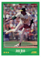 Jose Rijo - Oakland Athletics (MLB Baseball Card) 1988 Score # 392 Mint