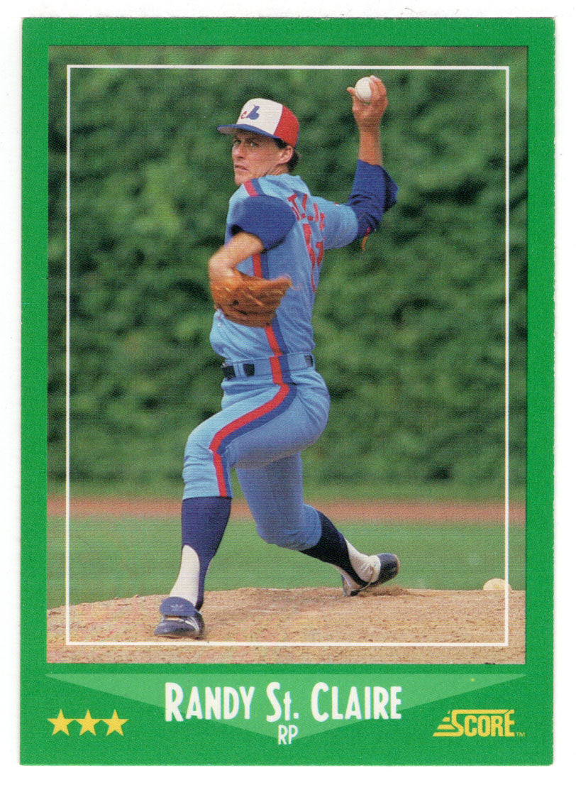 Randy St.Claire - Montreal Expos (MLB Baseball Card) 1988 Score # 397 Mint