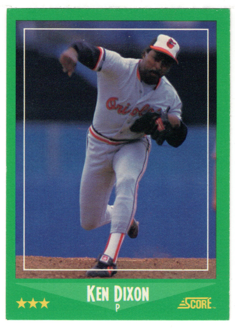 Ken Dixon - Baltimore Orioles (MLB Baseball Card) 1988 Score # 411 Mint