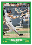 Graig Nettles - Atlanta Braves (MLB Baseball Card) 1988 Score # 440 Mint