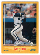 Davey Lopes - Houston Astros (MLB Baseball Card) 1988 Score # 489 Mint