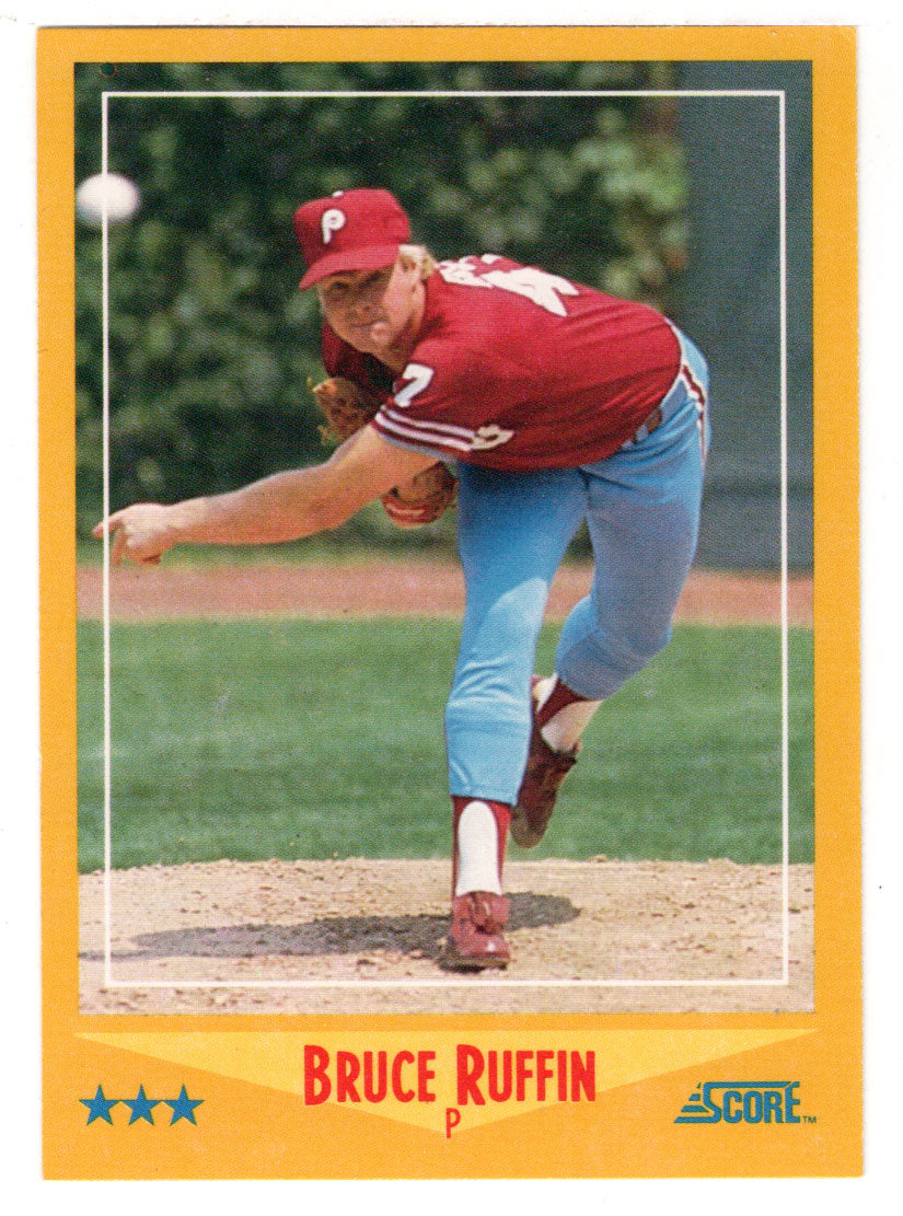 Bruce Ruffin - Philadelphia Phillies (MLB Baseball Card) 1988 Score # 492 Mint