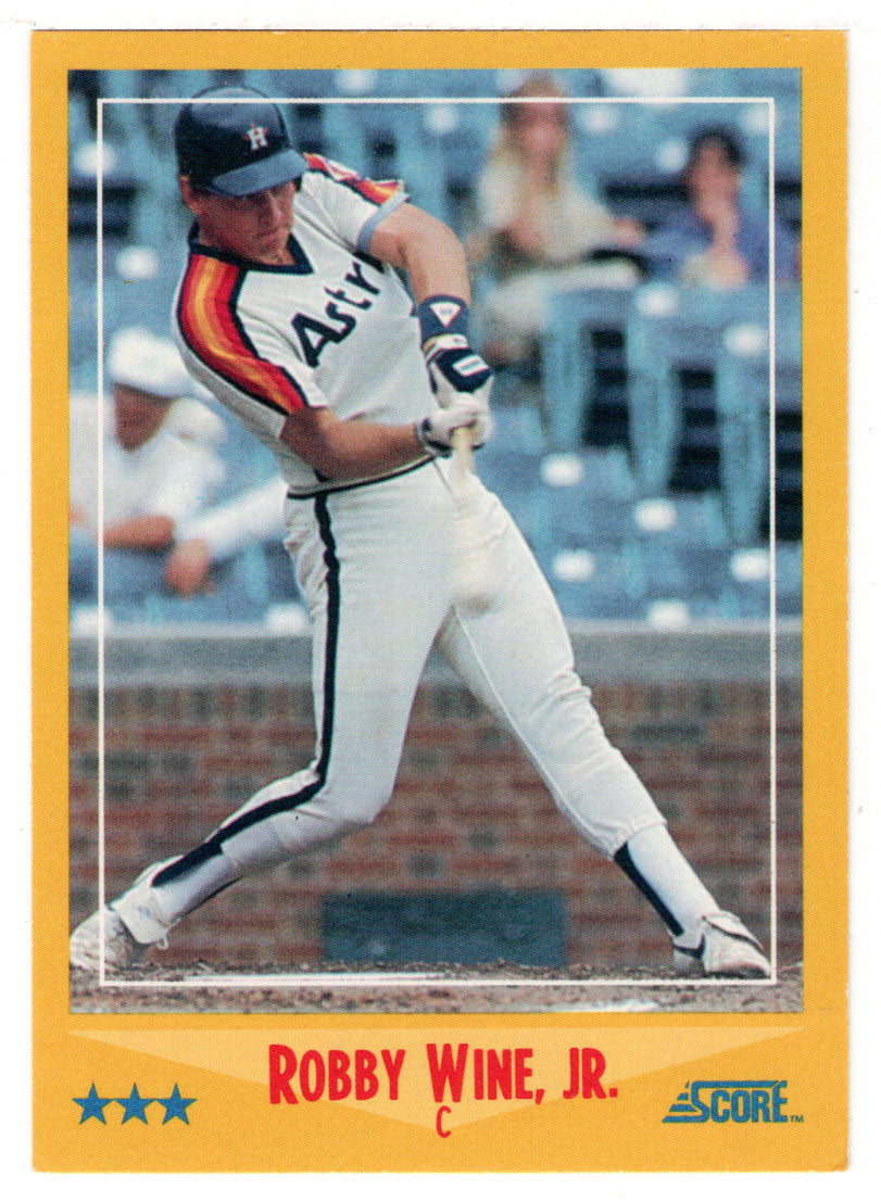 Robbie Wine - Houston Astros (MLB Baseball Card) 1988 Score # 496 Mint