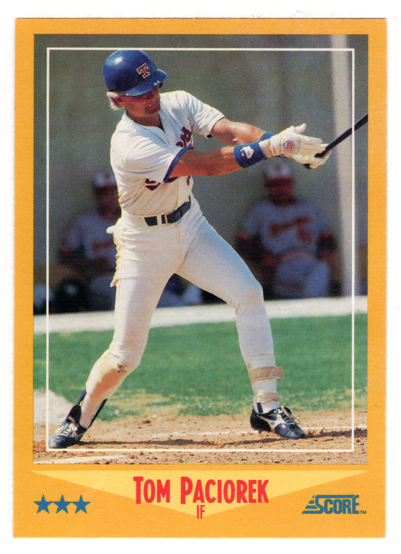 Tom Paciorek - Texas Rangers (MLB Baseball Card) 1988 Score # 531 Mint