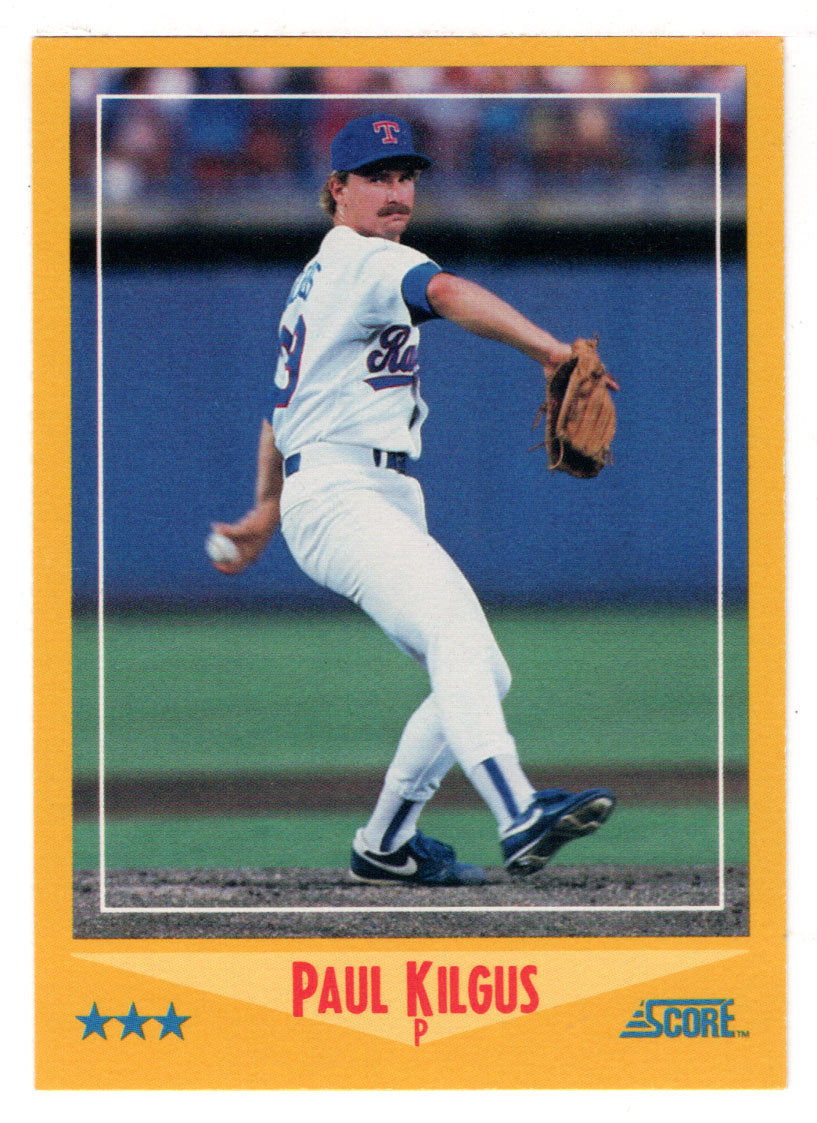 Paul Kilgus - Texas Rangers (MLB Baseball Card) 1988 Score # 536 Mint