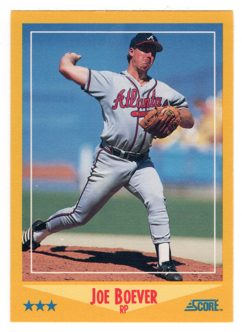 Joe Boever - Atlanta Braves (MLB Baseball Card) 1988 Score # 542 Mint