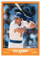 Rick Manning - Milwaukee Brewers (MLB Baseball Card) 1988 Score # 593 Mint