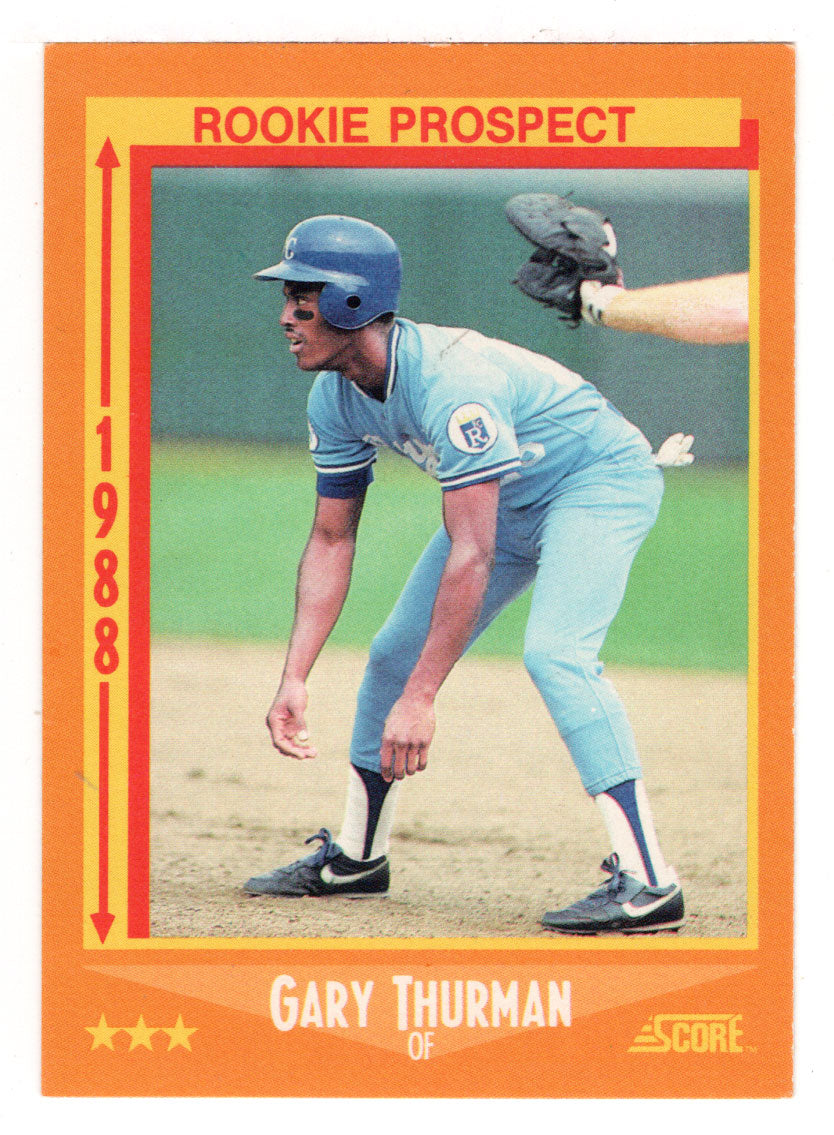 Gary Thurman RC - Kansas City Royals - Rookie Prospect (MLB Baseball Card) 1988 Score # 631 Mint