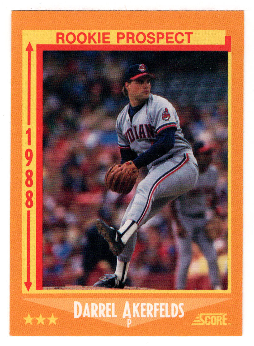 Darrel Akerfelds RC - Cleveland Indians - Rookie Prospect (MLB Baseball Card) 1988 Score # 632 Mint
