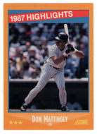Don Mattingly - New York Yankees - 1987 Highlights (MLB Baseball Card) 1988 Score # 658 Mint