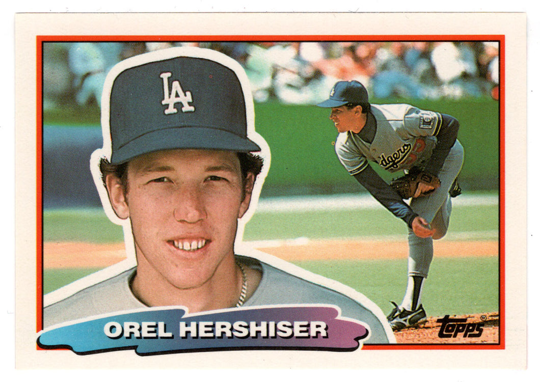 Orel Hershiser - Los Angeles Dodgers (MLB Baseball Card) 1988 Topps Big # 91 Mint